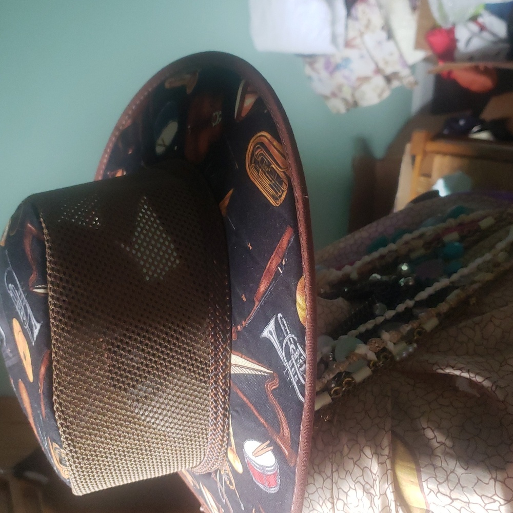 Brown Musical Patterned Women's Hat